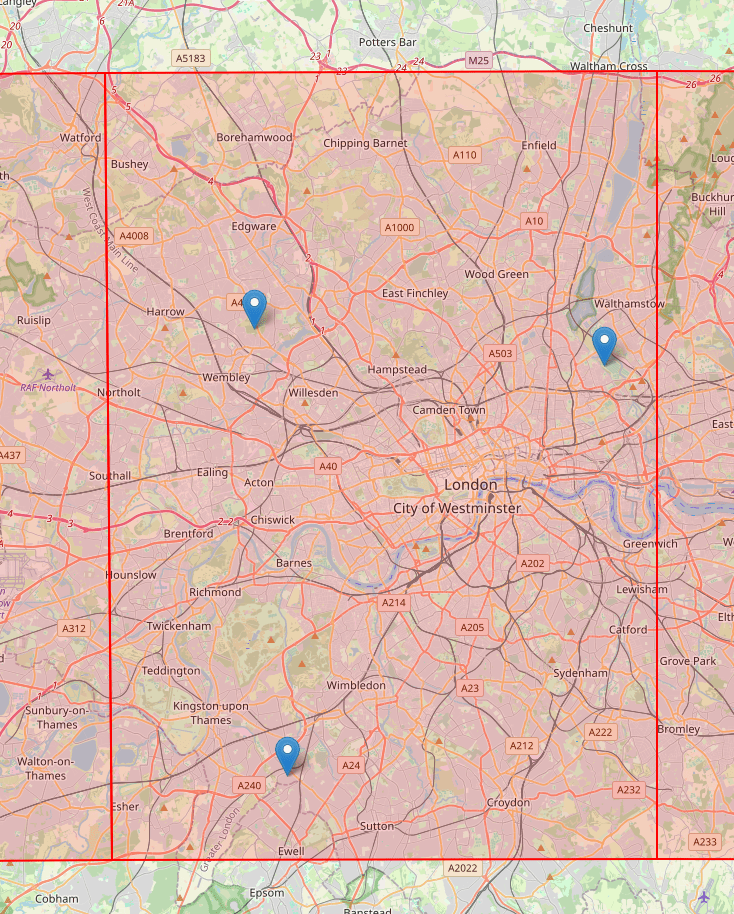 London with a Level 8 S2 overlay